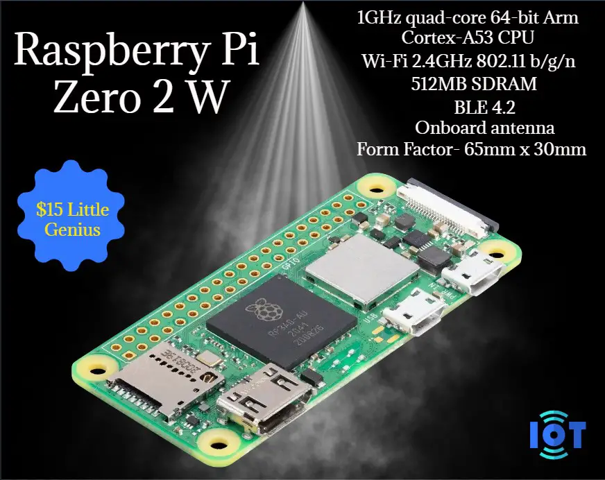 Raspberry Pi Zero 2 W Five Times Faster Quad-core ARM Processor WiFi  Bluetooth