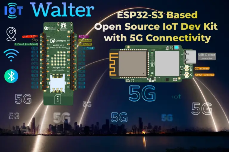 Meet Walter, an ESP32-S3-based, open-source IoT development kit with 5G LTE connectivity