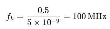 rise time formula
